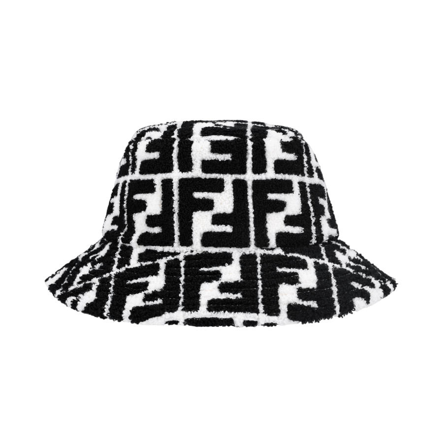 FENDI Cotton Bucket Hats Women's Black