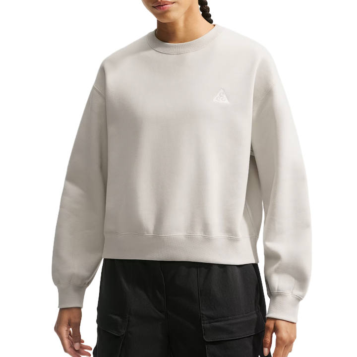 Nike Nike ACG Sweatshirts Women's Light Orewood Brown/Peak White Crew Neck Moderate