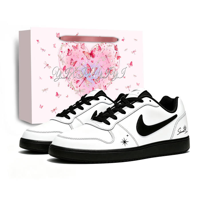 Nike Nike EBERNON Skateboard Shoes Men's Low Top Black