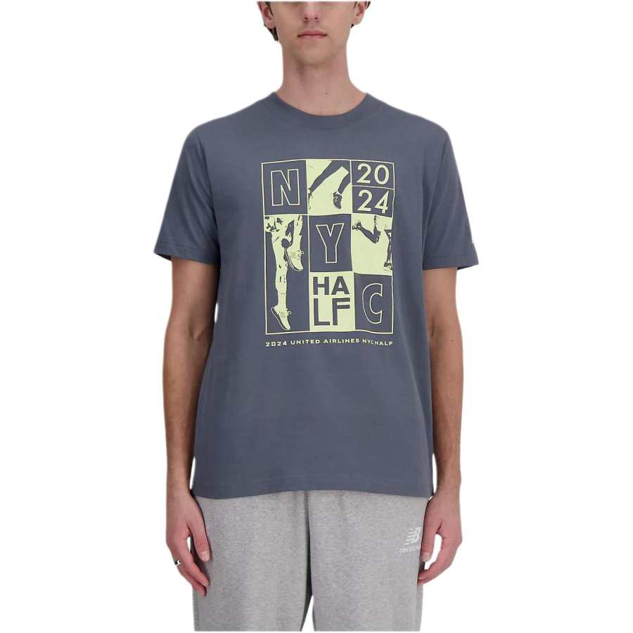 New Balance New Balance United Airlines NYC T Shirt Men's Slate Gray