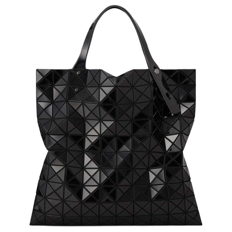 ISSEY MIYAKE Prism Pu Tote Bag, Shopping Bag, Shoulder Bag, Handbag Unisex Black