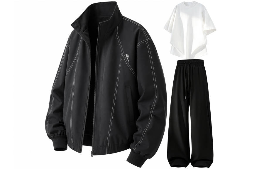 WARRIOR WARRIOR Casual Sportswear Unisex Stand Collar Moderate