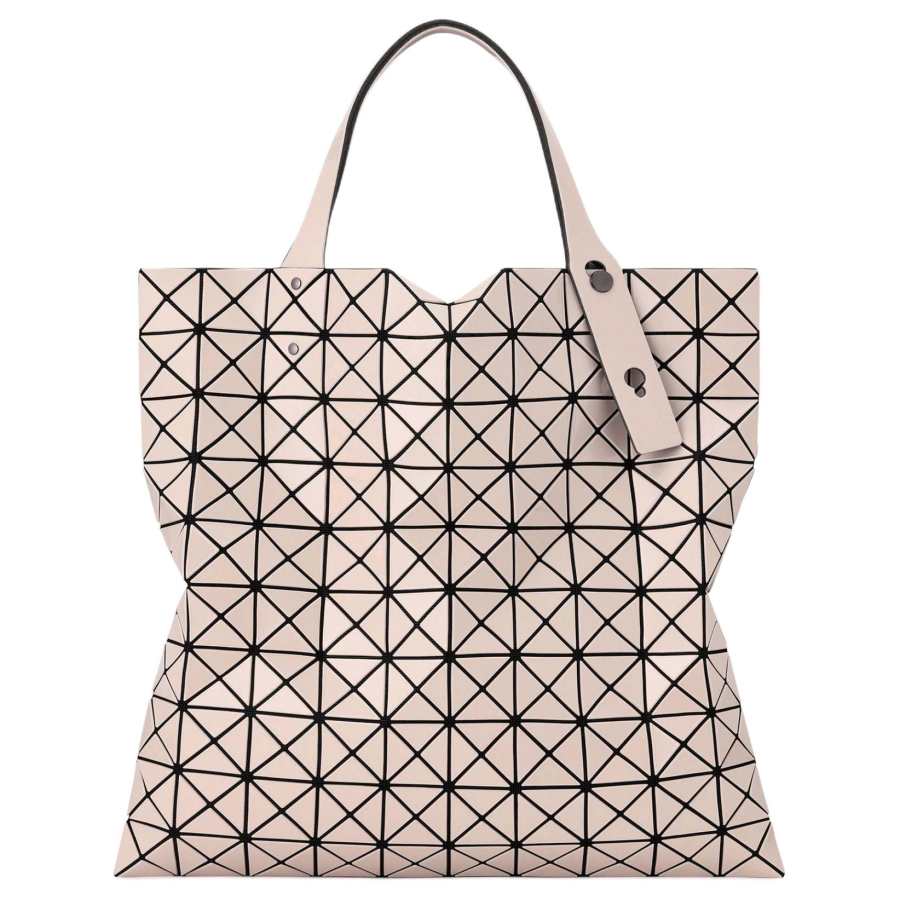 ISSEY MIYAKE Prism PVC Tote Bag, Shopping Bag, One Shoulder Handbag Women's Nude