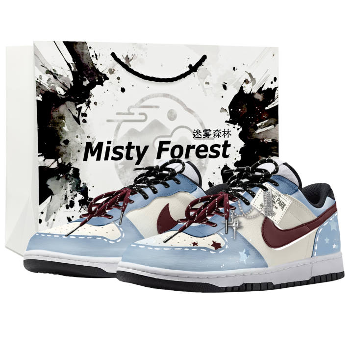 Nike Nike Big Skateboard Shoes Men's Low Top White, Blue