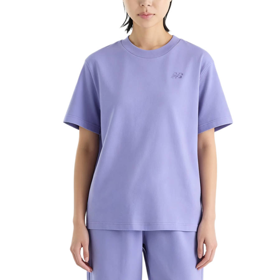 New Balance New Balance NB Athletics T Shirts Women's Deep Smoky Violet Crew Neck Moderate