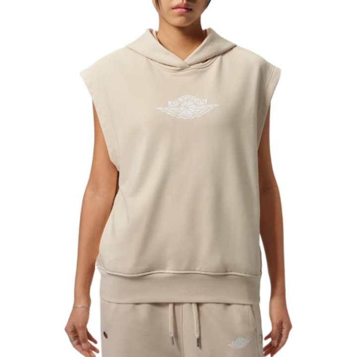 Jordan Jordan Flight Fleece Sweatshirts Women's Pearl White Hooded Non Detachable Moderate