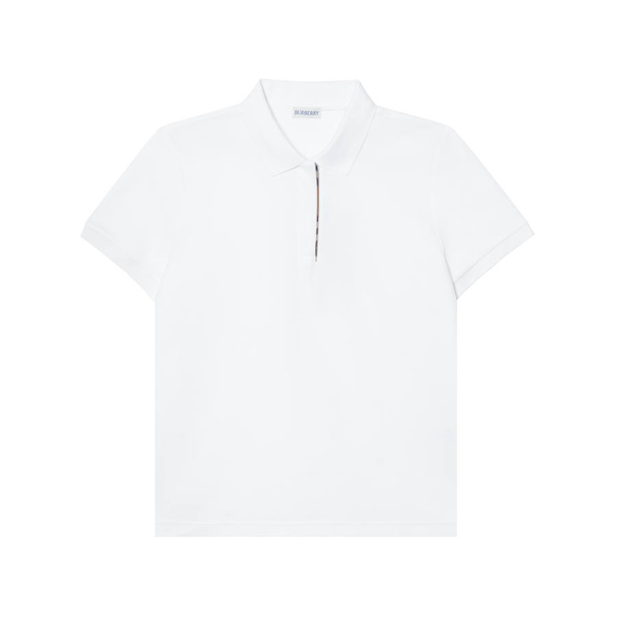 Burberry Polo Shirts Women's White Polo Collar Moderate Other
