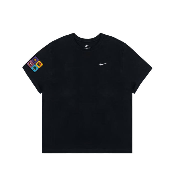 Nike Nike Sportswear T Shirts Men's Black Crew Neck Moderate Straight Fit