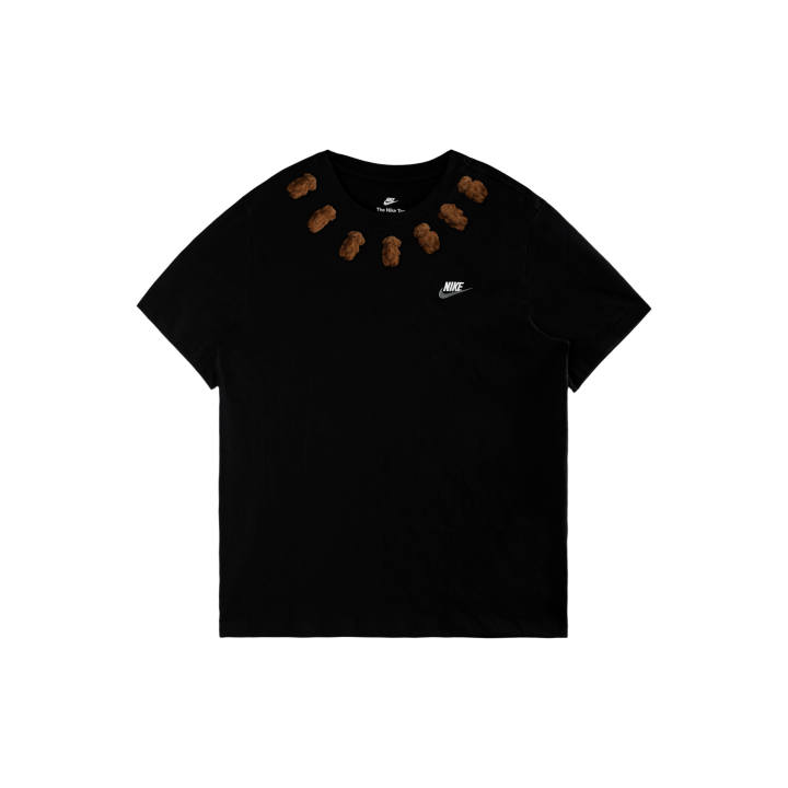 Nike Nike Sportswear T Shirts Men's Black/White/Dark Gray Crew Neck Moderate