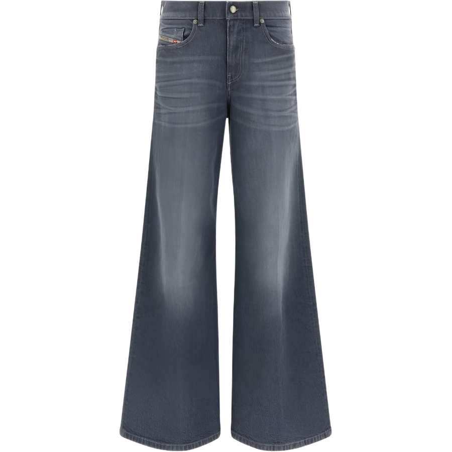 DIESEL Diesel button-fastening flared jeans