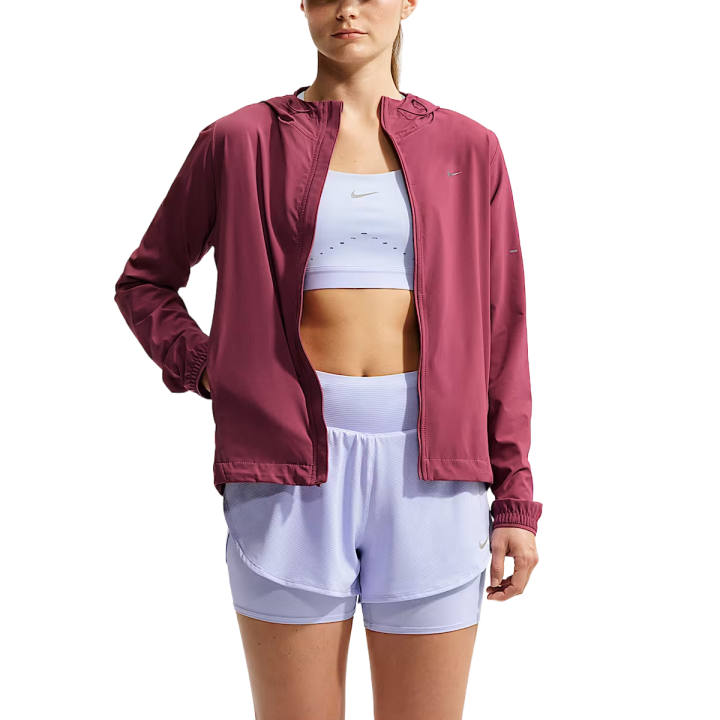 Nike Nike Running Jackets Women's Pink Smoke Hooded Non Detachable Moderate