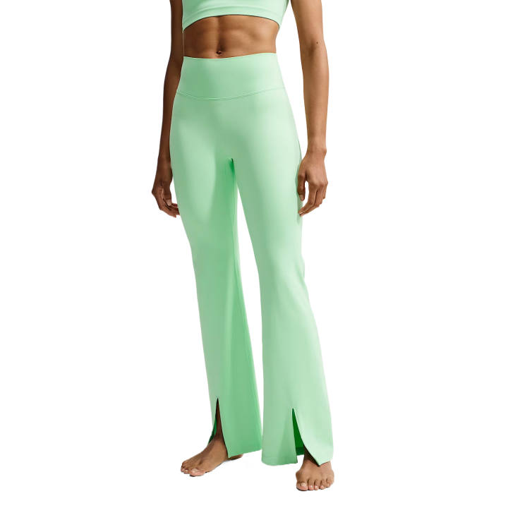 Nike Nike Zenvy Casual Pants Women's Cucumber Green/Cool Gray Moderate Flared Pants