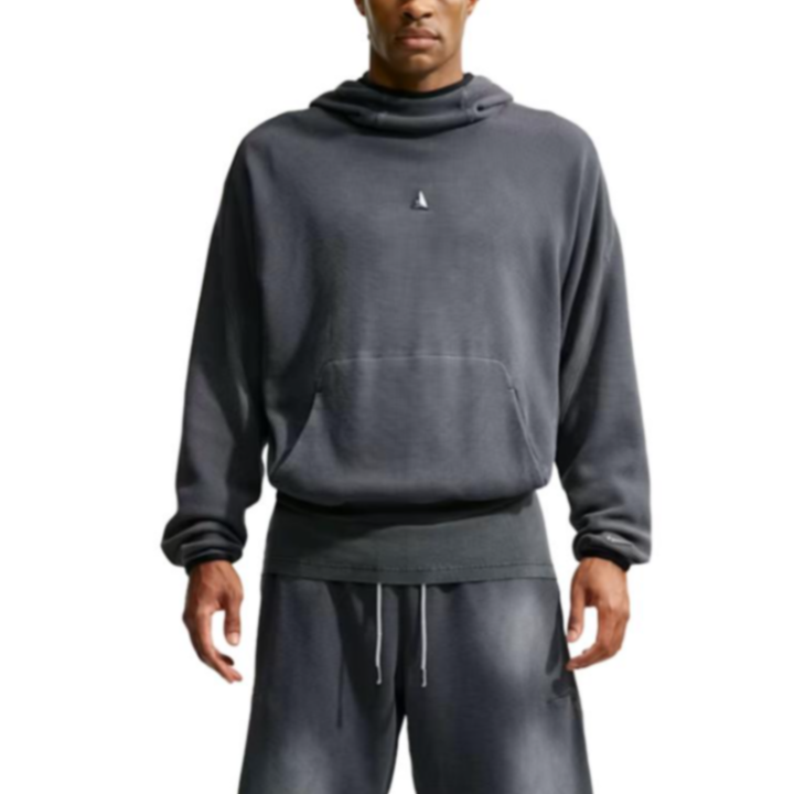 Nike Nike Sweatshirts Men's Black Hooded Non Detachable Moderate Straight Fit