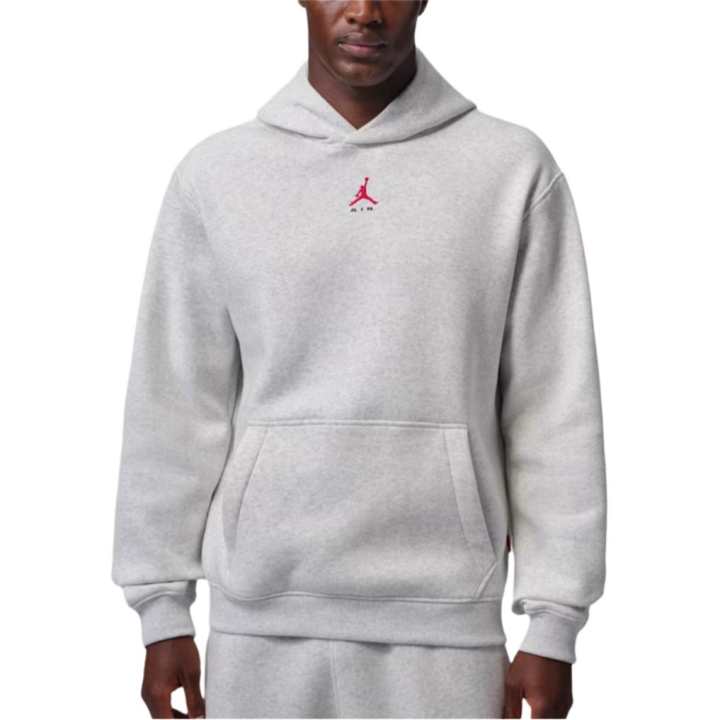 Jordan Jordan Sweatshirts Men's Neutral Gray/Juniper Gray/University Red Hooded Non Detachable Moderate