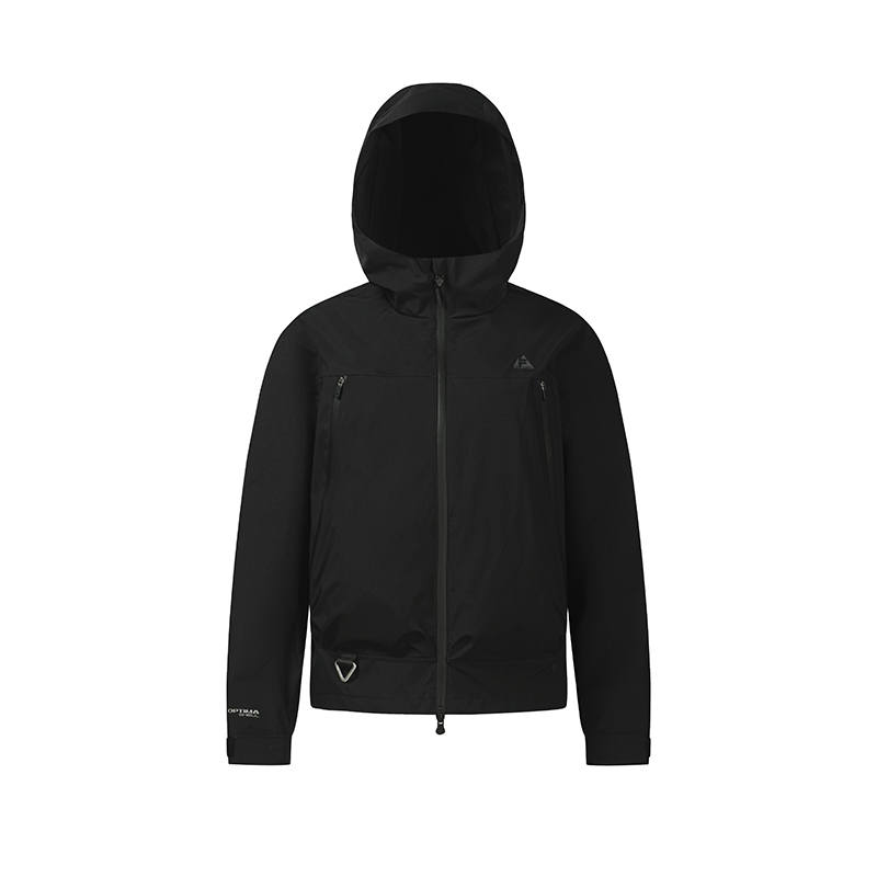 FILA Explorer Jackets Women's Pitch Black Hooded Non Detachable Moderate