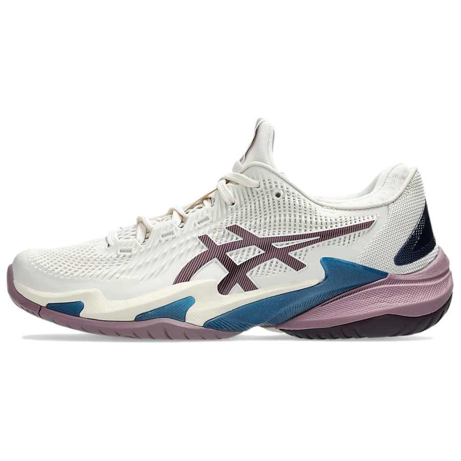 ASICS Court FF 3 Tennis Shoes Women's Low Top Soft Oat/Gray Purple