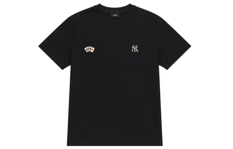 MLB MLB T Shirts Unisex Black Crew Neck Thin