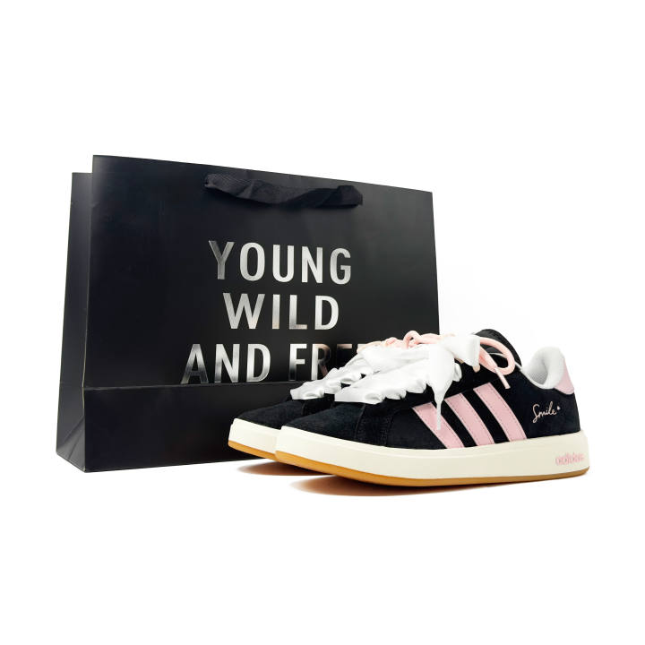 Adidas Adidas Grand Court Base 00s Skateboard Shoes Unisex Low Top Black