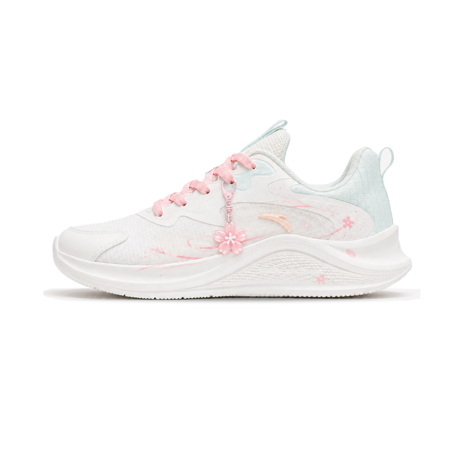 ANTA Wander Running Shoes Women's Low Top Pink/White/Green