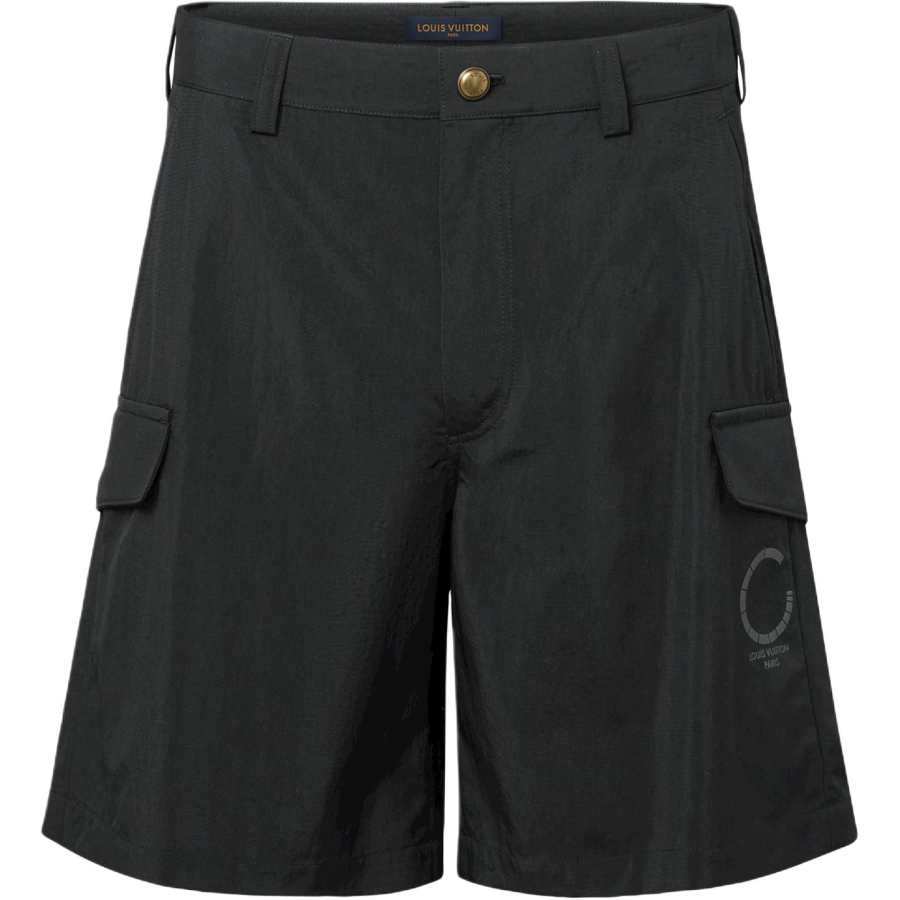 LOUIS VUITTON LOUIS VUITTON Cargo Shorts Men's Black Moderate
