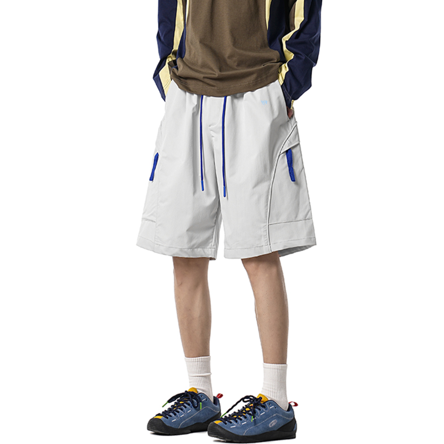 WARRIOR WARRIOR Cargo Shorts Unisex Thin Straight Fit Pants