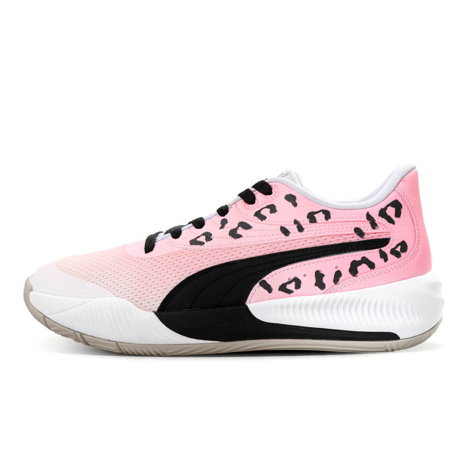PUMA Triple Basketball Shoes Unisex Low Top White/Pink/Black