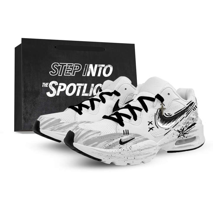 Nike Nike Air Max Fusion Running Shoes Men's Low Top White/Gray