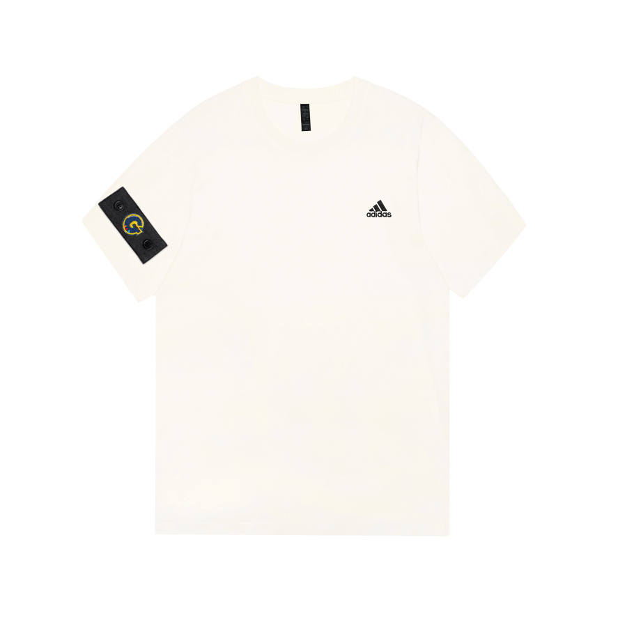 Adidas Adidas MUST HAVES T Shirts Unisex Ecru Crew Neck Moderate