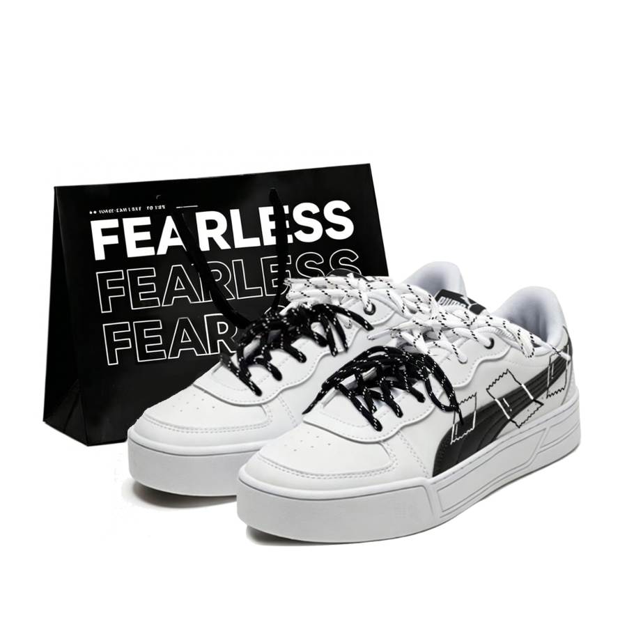 PUMA Skye Skateboard Shoes Women's Low Top Black/White/Gray