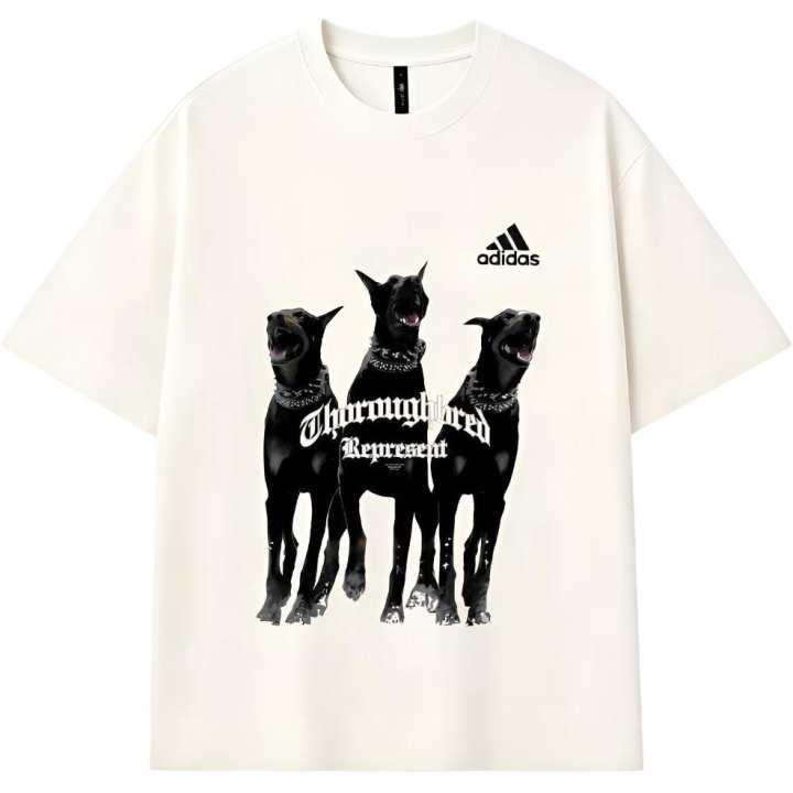 Adidas Adidas MUST HAVE T Shirts Unisex Ecru Crew Neck Moderate