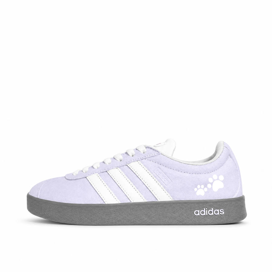 Adidas Adidas VL COURT 2.0 German Army Trainers Unisex Low Top Purple/White