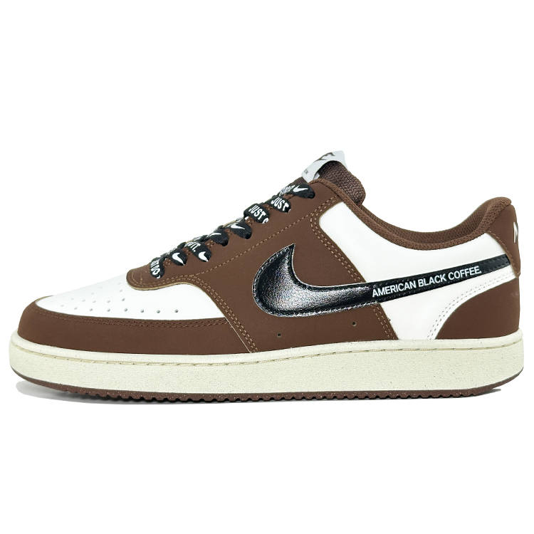 Nike Nike Court Vision Skateboard Shoes Unisex Low Top White/Brown/Black