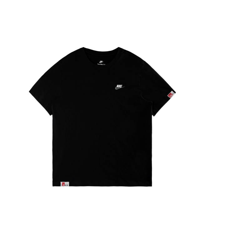 Nike Nike Sportswear T Shirts Men's Black/White/Dark Gray Crew Neck Moderate