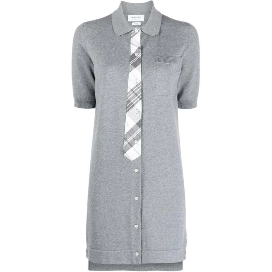 THOM BROWNE THOM BROWNE· Short Sleeved Dress Women's Gray