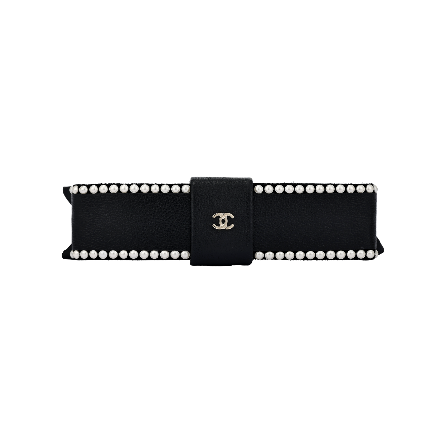 CHANEL Hair Clips Women's Black