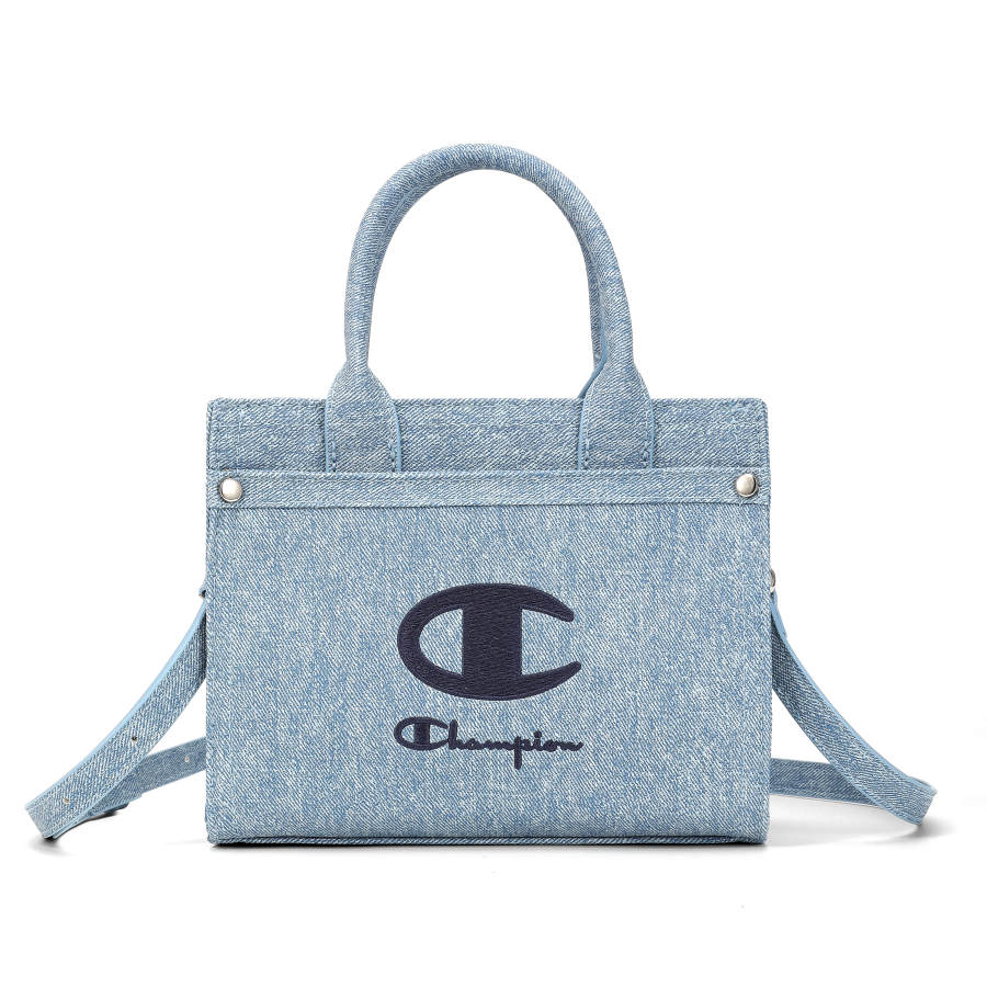 Champion Synthetic Leather Crossbody Handbag Regular Women's Washed Blue
