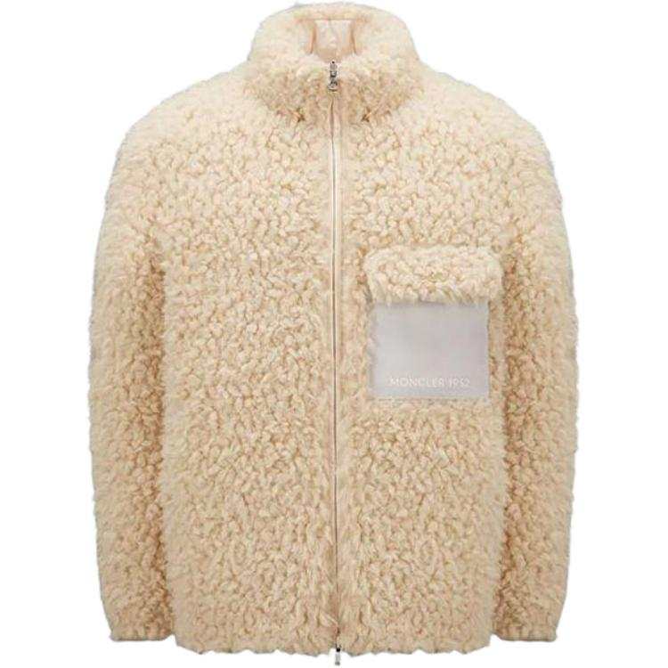 Moncler Moncler Down Jackets Men's Ecru Stand Collar Moderate