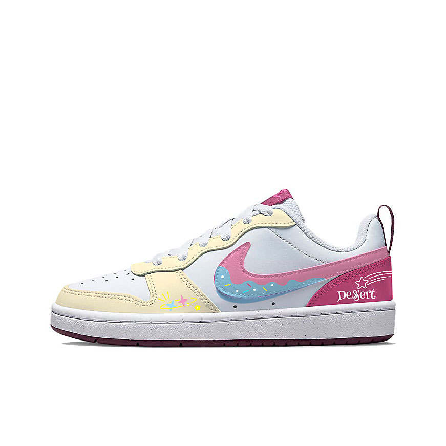 Nike Nike Court Borough Skateboard Shoes Unisex Low Top Yellow