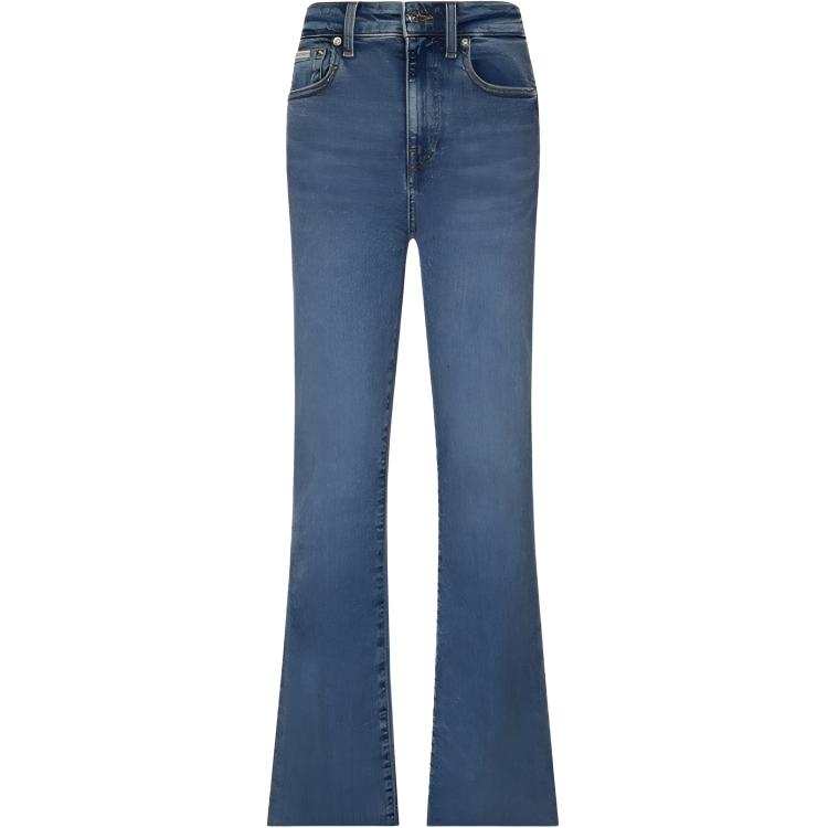 Calvin Klein Jeans Women's N1C Denim Blue Moderate Flared Pants