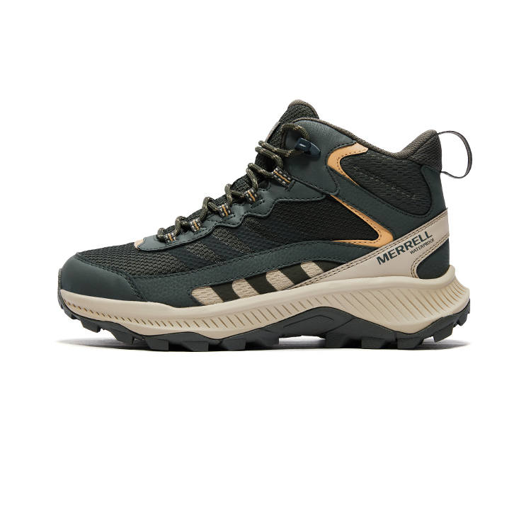MERRELL Mountaineering & Hiking Shoes Men's Mid Top Green