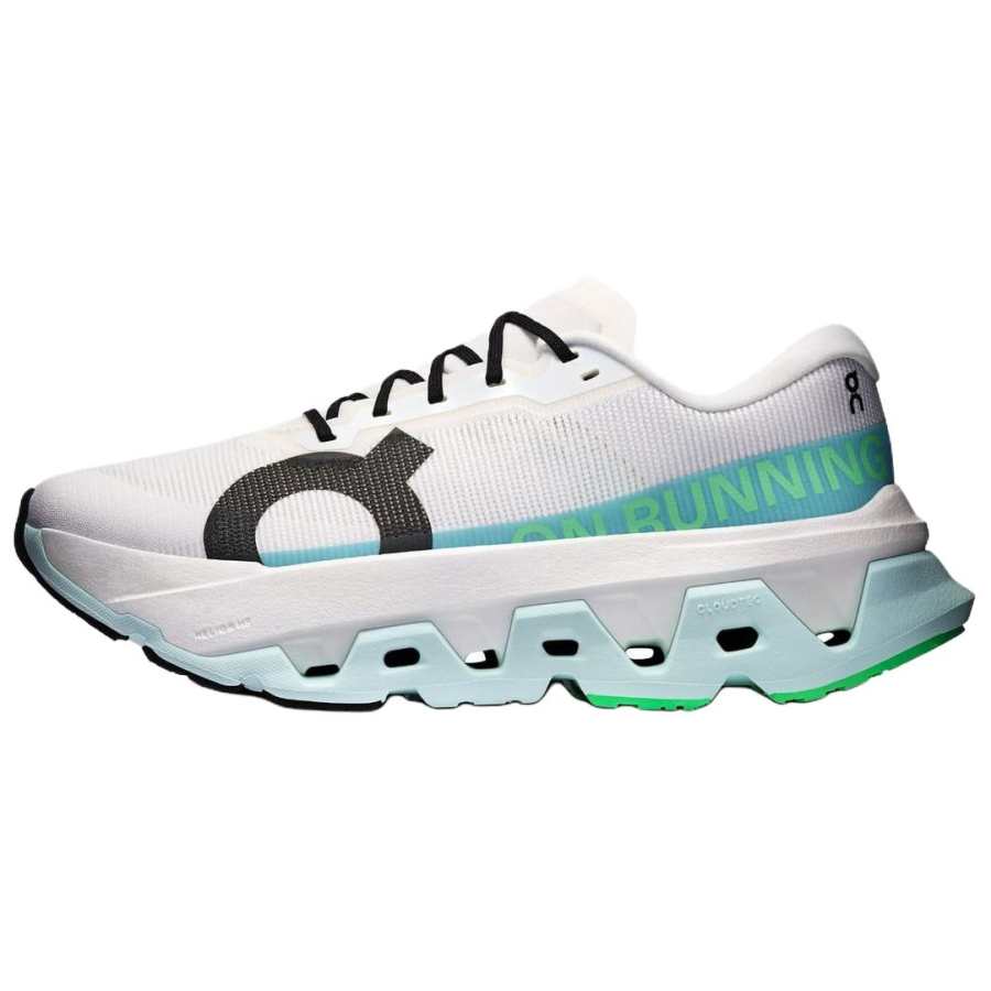 On Cloudmonster 3 Running Shoes Women's Ivory White | Snow Dusty Blue
