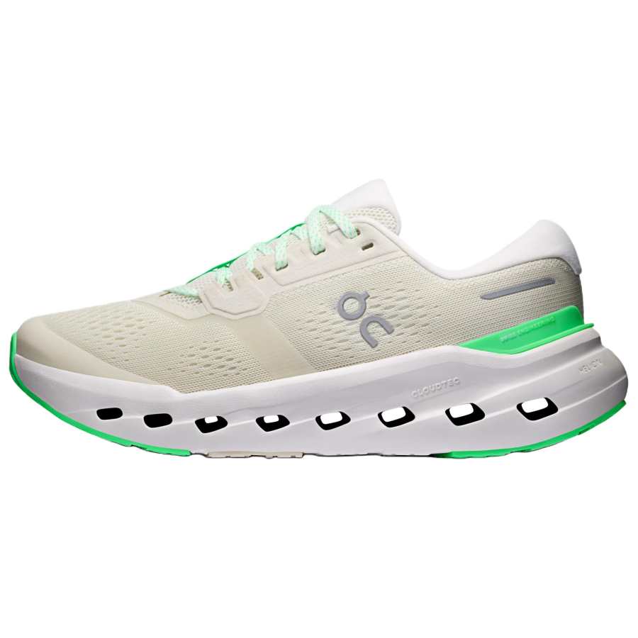 On On Cloudrunner 3 Running Shoes Women's Ecru Green