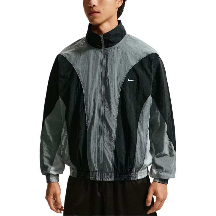 Nike Nike Jackets Men's Smoke Gray/Black/Light Smoke Gray/White Stand Collar Moderate Other