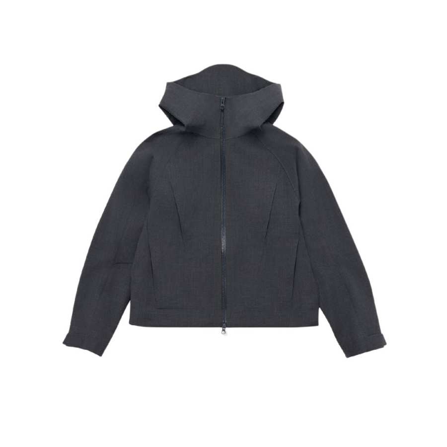 KOLON SPORT Jackets Women's DA Dark Gray Hooded Non Detachable Moderate