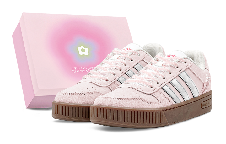 Adidas Adidas D PAD Skateboard Shoes Unisex Low Top Pink/Silver