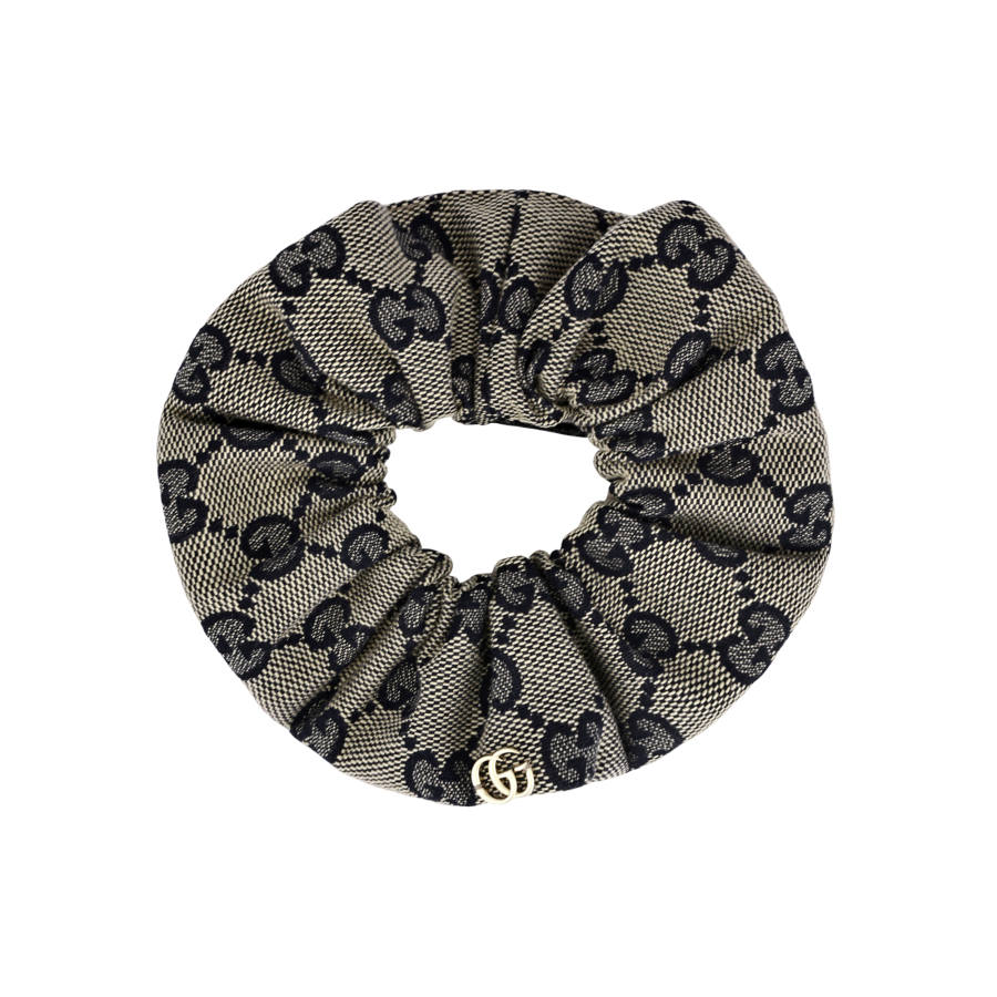GUCCI GUCCI Double G Logo Plaque Scrunchy