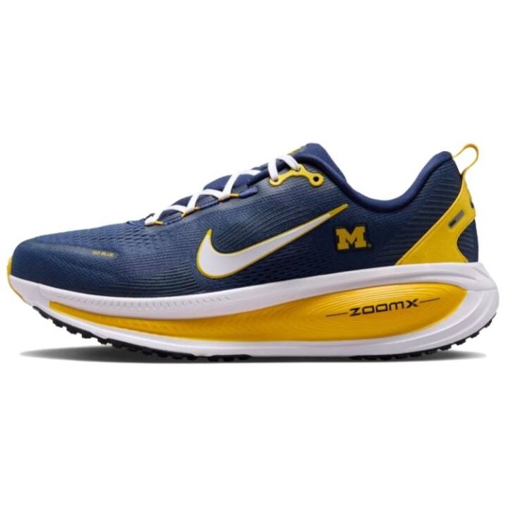 Nike NCAA X Nike Vomero 18 Running Shoes Unisex Marine Blue/Yellow/White