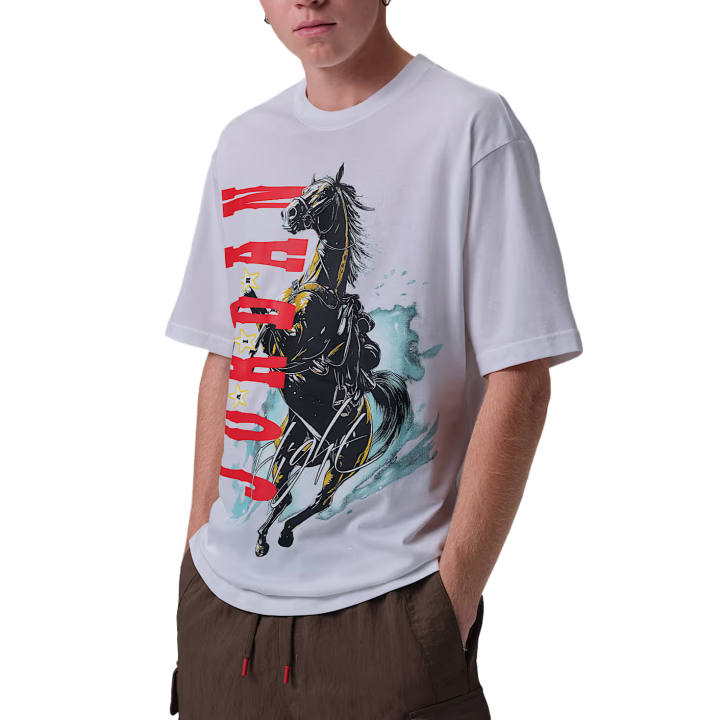 Jordan Jordan Flight T Shirts Men's White Crew Neck