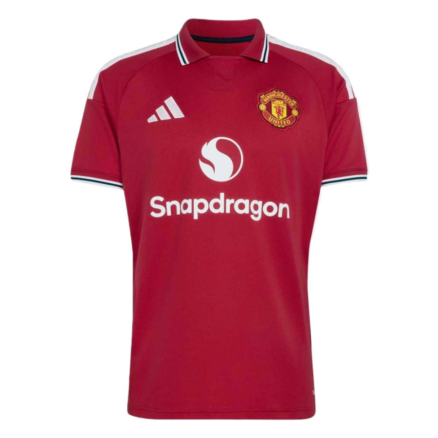 Adidas Adidas Manchester United Soccer Jerseys Men's Manchester United Red Polo Collar Moderate