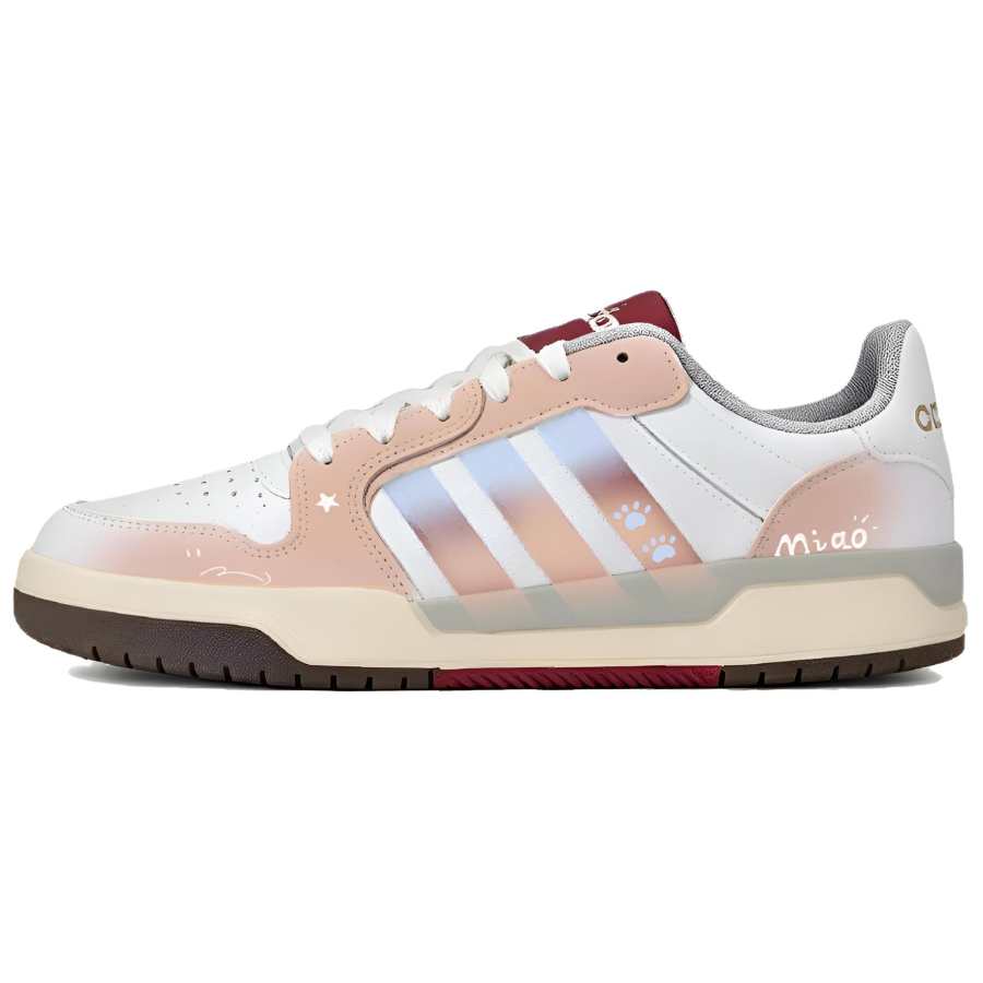 Adidas Adidas ENTRAP Skateboard Shoes Women's Low Top White Pink